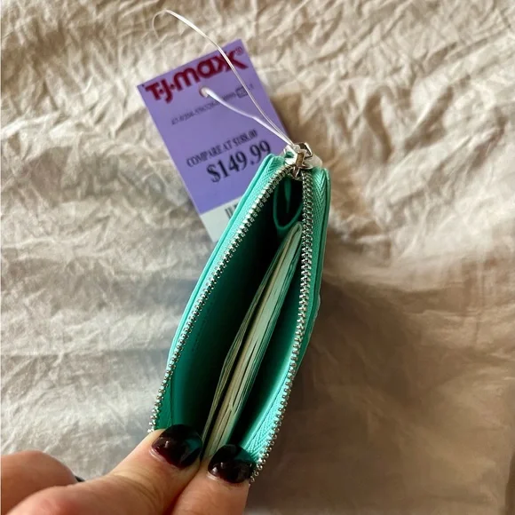 Tiffany & Co. Gradient Blue and Green Card Holder - Picture 3 of 4